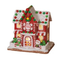 9" Battery Operated Lighted Clay Dough Gingerbread Christmas House 2659510 -Christmas Decoration Sale 2659510b 78934.1651681193