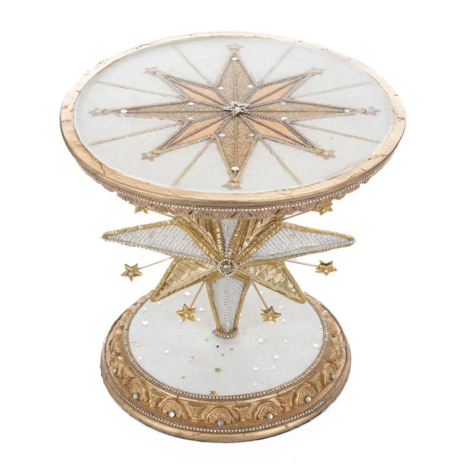 Katherine's Collection 10.75" Starry Nights Bethlehem Star Cake Stand 28-328020 2 Katherine's Collection 10.75" Starry Nights Bethlehem Star Cake Stand 28-328020 - Image 2