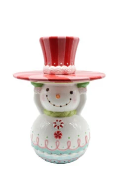 December Diamonds 20" Candy Snowman Server Christmas Decoration 29-29303
