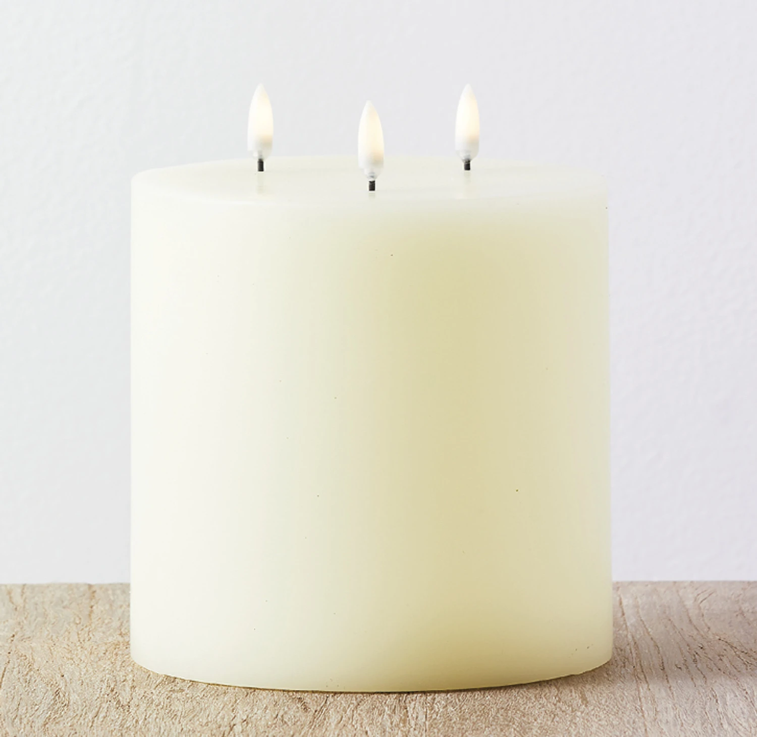 Uyuni 6" X 7" Large Ivory Triflame Candle 4034551 1 Uyuni 6" X 7" Large Ivory Triflame Candle 4034551