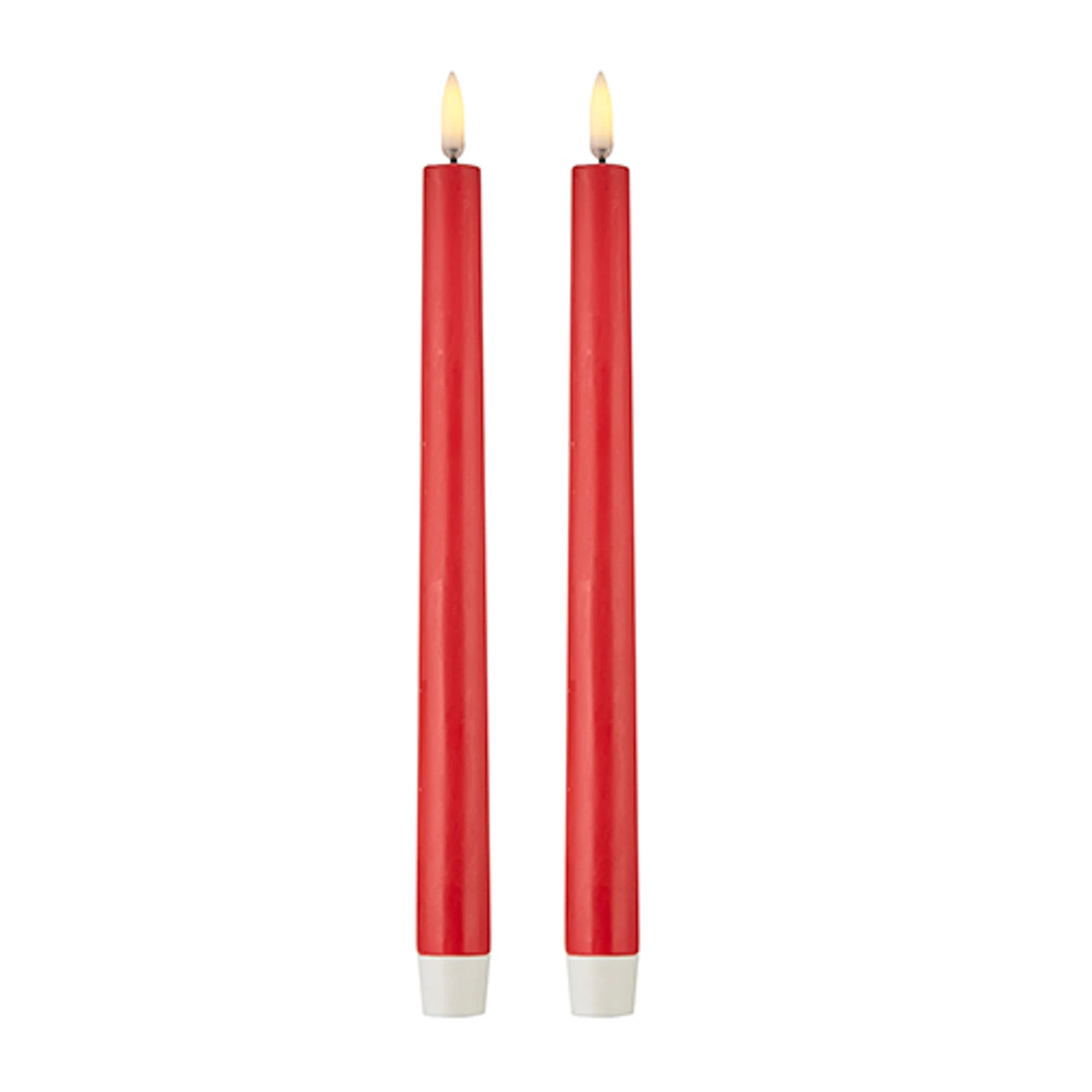 Uyuni 11" Moving Flame Red Taper Candle Set Of 2 4134531 1 Uyuni 11" Moving Flame Red Taper Candle Set Of 2 4134531