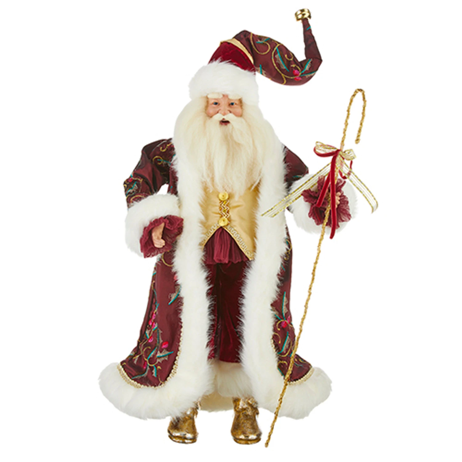 Raz 24.75" Making Spirits Bright Santa Figure Christmas Decoration 4202320 2 Raz 24.75" Making Spirits Bright Santa Figure Christmas Decoration 4202320 - Image 2