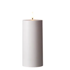 Uyuni 3" X 5" Or 7"Flat Top Moving Flame White Outdoor Pillar Battery Candle -Christmas Decoration Sale 4234504 75546.1686836812