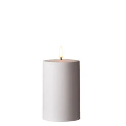 Uyuni 3" X 5" Or 7"Flat Top Moving Flame White Outdoor Pillar Battery Candle -Christmas Decoration Sale 4234505 45778.1686836809