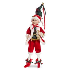 Raz 16" Red And Plaid Posable Christmas Elf Figure 4302355 -Christmas Decoration Sale 4302355b 44907.1686778657