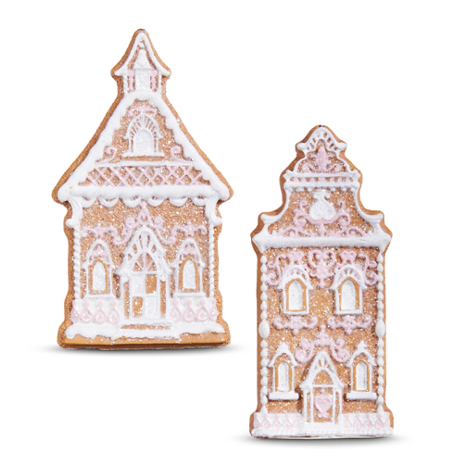 Raz 4" Set Of 2 Gingerbread Church Christmas Ornament 4310202 2 Raz 4" Set Of 2 Gingerbread Church Christmas Ornament 4310202 - Image 2