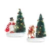 Raz 7" Lighted Tree With Vintage Holiday Friends Christmas Decoration 4319125