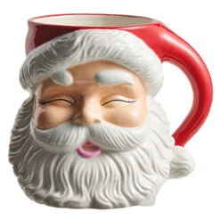 Raz 7.5" Or 8" Large Red Santa Mug Christmas Container -Christmas Decoration Sale 4319200 54243.1690759310
