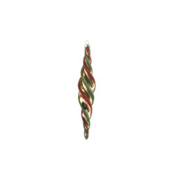 Raz 9.5" Multicolor Swirl Glass Christmas Ornament 4322847 -Christmas Decoration Sale 4322847b 59863.1684252208
