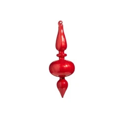 Raz 9.75" Pink, Red, Or Green Blown Glass Finial Christmas Ornament 4322881 -Christmas Decoration Sale 4322881b 55129.1684329062