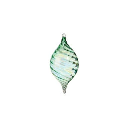 Raz 5" Green Blown Glass Christmas Ornament 4324513 -Christmas Decoration Sale 4324513b 09327.1684782406