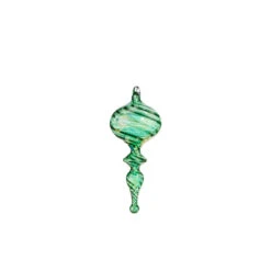Raz 9" Green Blown Finial Glass Christmas Ornament 4324515 6 Raz 9" Green Blown Finial Glass Christmas Ornament 4324515 -Christmas Decoration Sale 4324515a 63891.1684786438