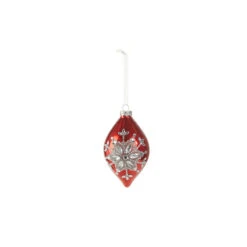 Raz 4" Red Jeweled Snowflake Glass Christmas Ornament 4324540 8 Raz 4" Red Jeweled Snowflake Glass Christmas Ornament 4324540 -Christmas Decoration Sale 4324540b 28538.1684861719
