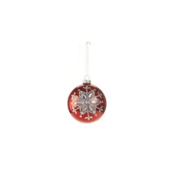 Raz 4" Red Jeweled Snowflake Glass Christmas Ornament 4324540 9 Raz 4" Red Jeweled Snowflake Glass Christmas Ornament 4324540 -Christmas Decoration Sale 4324540c 42614.1684861723