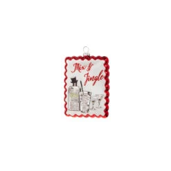 Raz 5" Holiday Cocktails Scalloped Edge Glass Christmas Ornament 4324575 -Christmas Decoration Sale 4324575b 05518.1684945036
