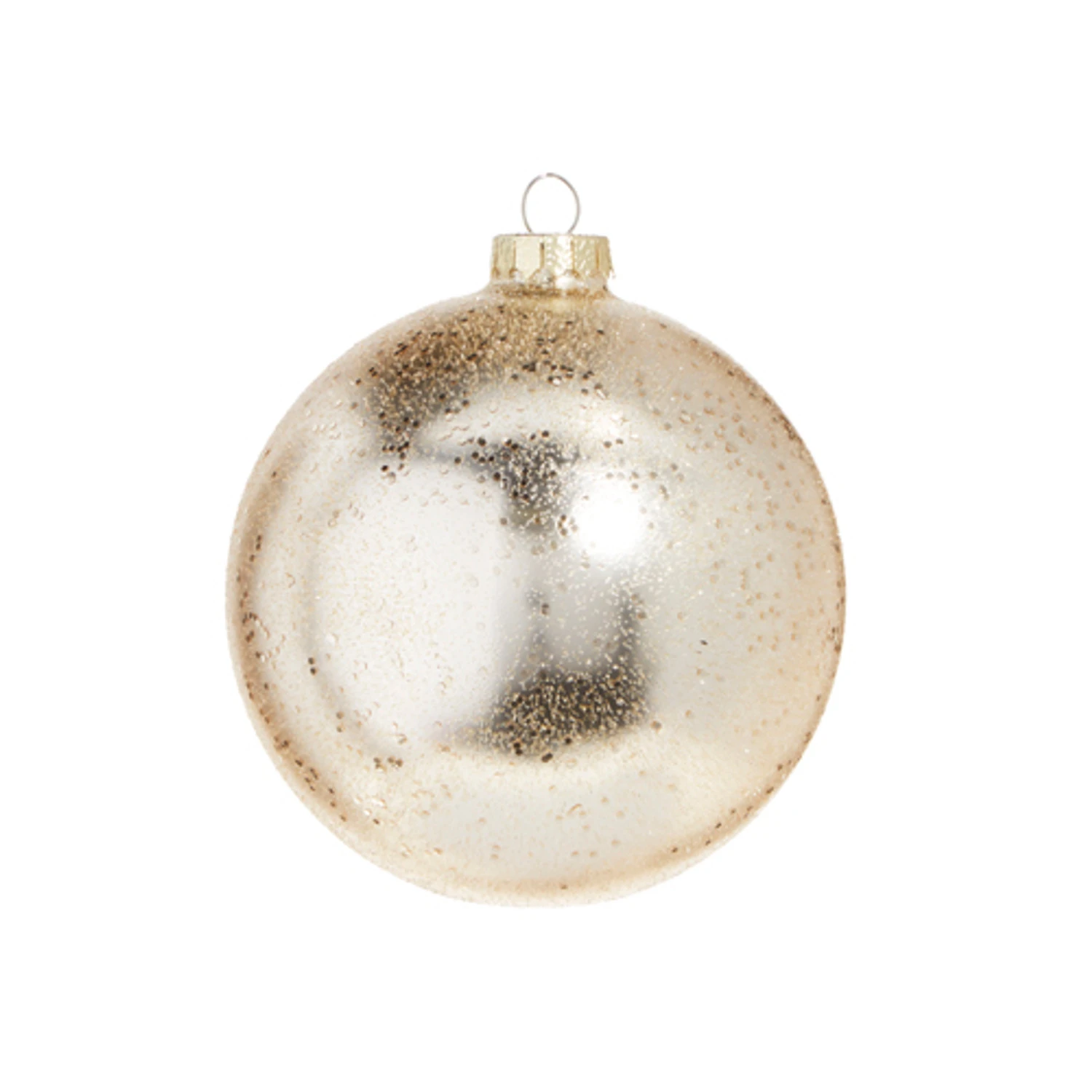 Raz 5" Gold Textured Glass Ball Christmas Ornament 4324600 2 Raz 5" Gold Textured Glass Ball Christmas Ornament 4324600 - Image 2