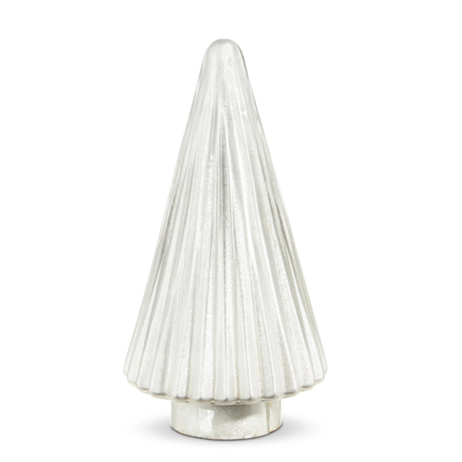 Raz 11.75" Or 15" Silver Glass Tree Christmas Decoration 2 Raz 11.75" Or 15" Silver Glass Tree Christmas Decoration - Image 2