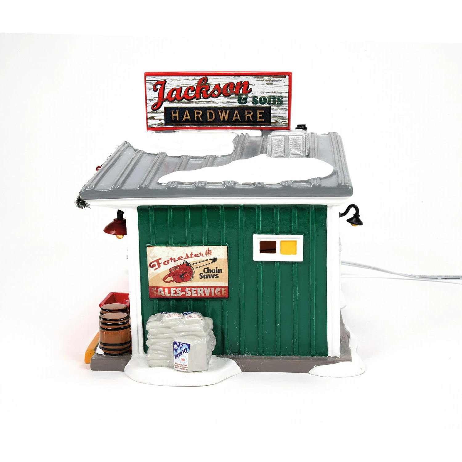 Department 56 Snow Village Jackson & Son's Hardware 6013447 4 Department 56 Snow Village Jackson & Son's Hardware 6013447 - Image 4