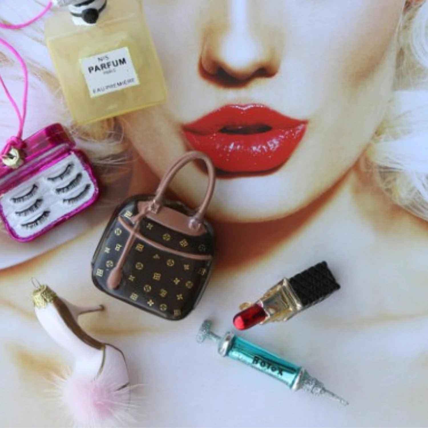 Cody Foster 4" Luxury Handbag Glass Christmas Ornament GO-8685-BR 3 Cody Foster 4" Luxury Handbag Glass Christmas Ornament GO-8685-BR - Image 3