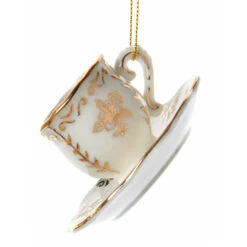 Kurt Adler 3" White And Gold Teacup Porcelain Christmas Ornament J7487 6 Kurt Adler 3" White And Gold Teacup Porcelain Christmas Ornament J7487 -Christmas Decoration Sale J7487b 04190.1653410211