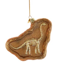 Kurt Adler 4.75" Noble Gems Dinosaur Fossil Glass Christmas Ornament NB1726 -Christmas Decoration Sale NB1726b 00045.1653417145