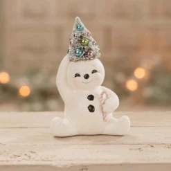 Bethany Lowe Set Of 2 Pastel Snowmen Christmas Figures -Christmas Decoration Sale TL1355 2 90309.1675270846