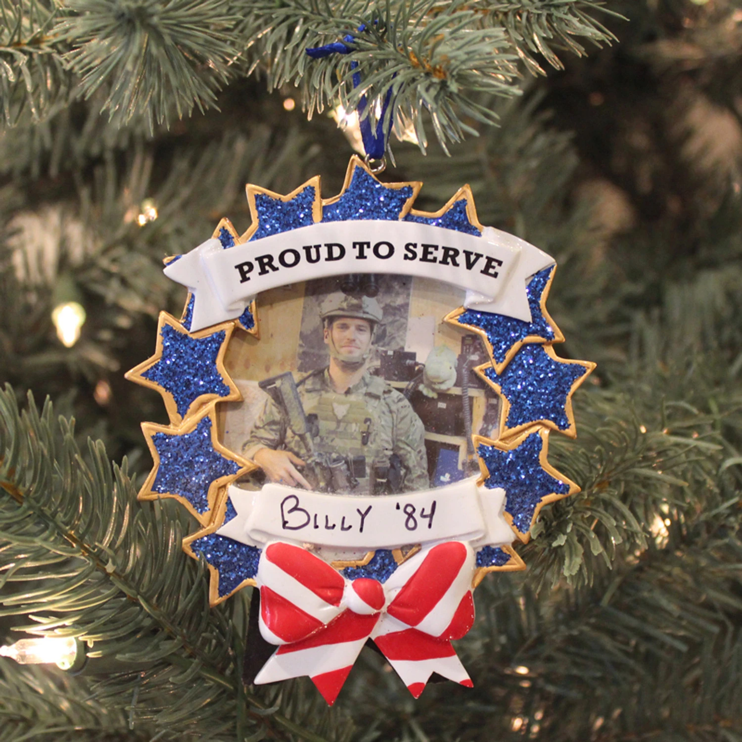Armed Forces Military Picture Frame Personalized Christmas Ornament 2 Armed Forces Military Picture Frame Personalized Christmas Ornament - Image 2