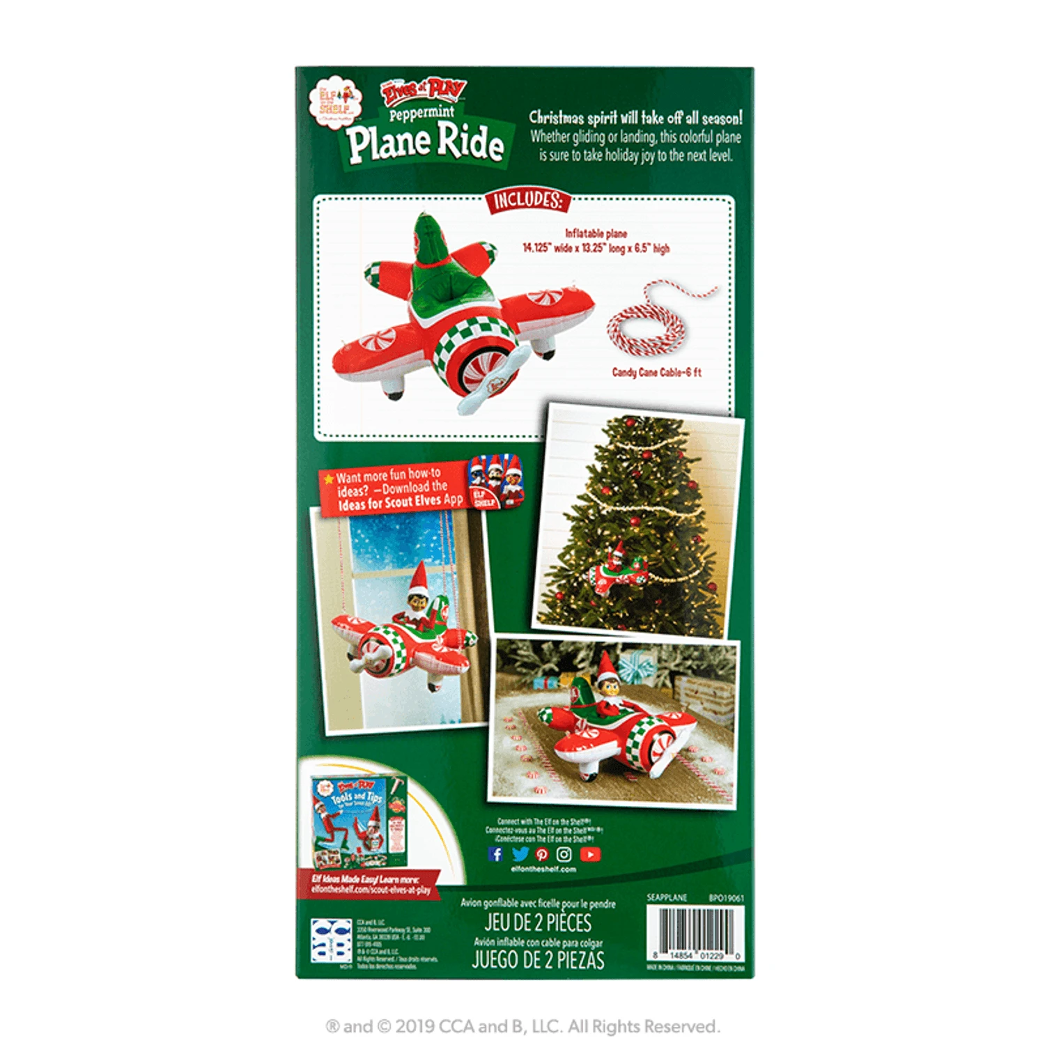 Elf On The Shelf Scout Elves At Play Peppermint Plane Ride Accessory 4 Elf On The Shelf Scout Elves At Play Peppermint Plane Ride Accessory - Image 4