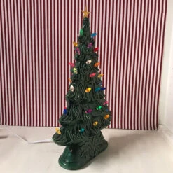 Large Flat Ceramic Lighted Window Or Mantel Christmas Tree 19" -Christmas Decoration Sale api6r8x5s 48187.1646091899