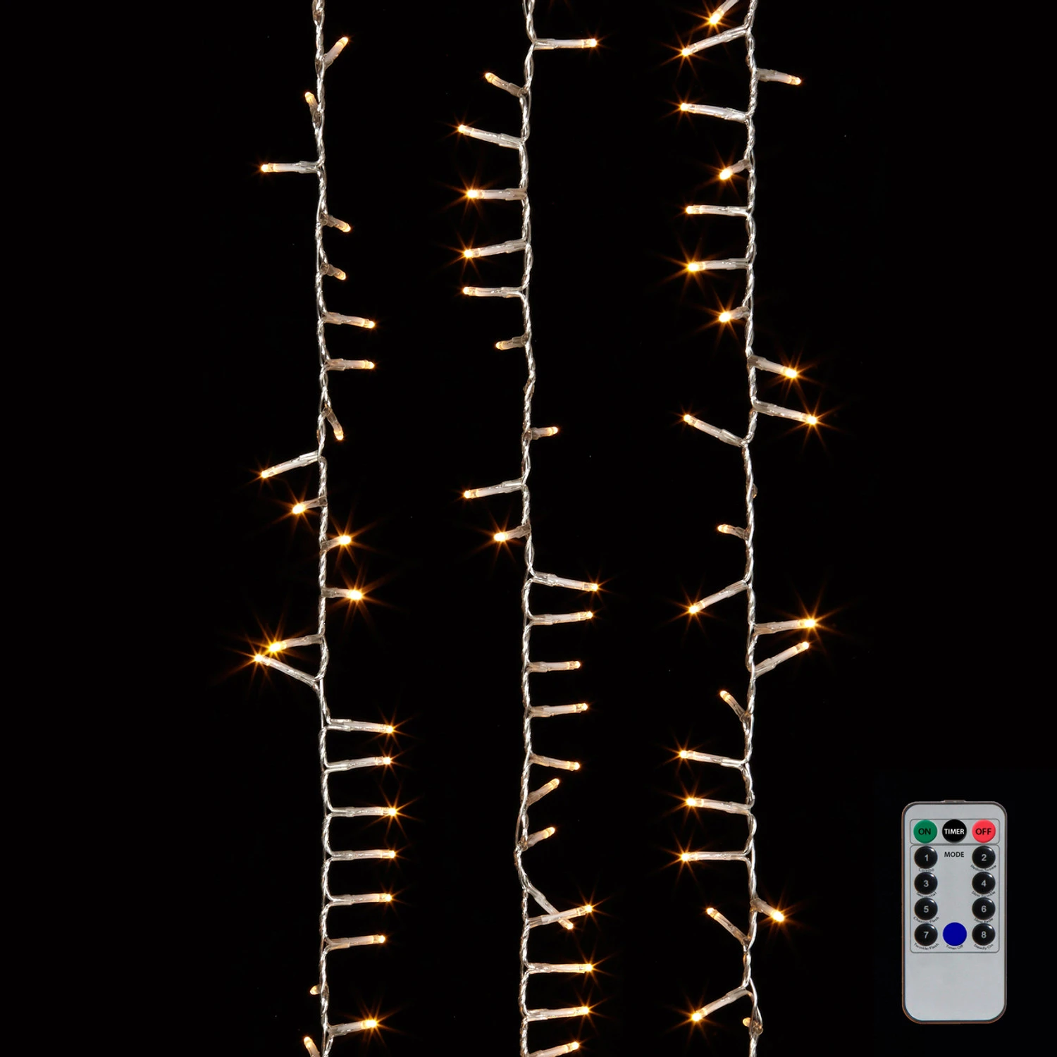 Raz 73.8' Snake Compact Lights On Clear Wire With White Lights Christmas Light Strand G3937038 1 Raz 73.8' Snake Compact Lights On Clear Wire With White Lights Christmas Light Strand G3937038