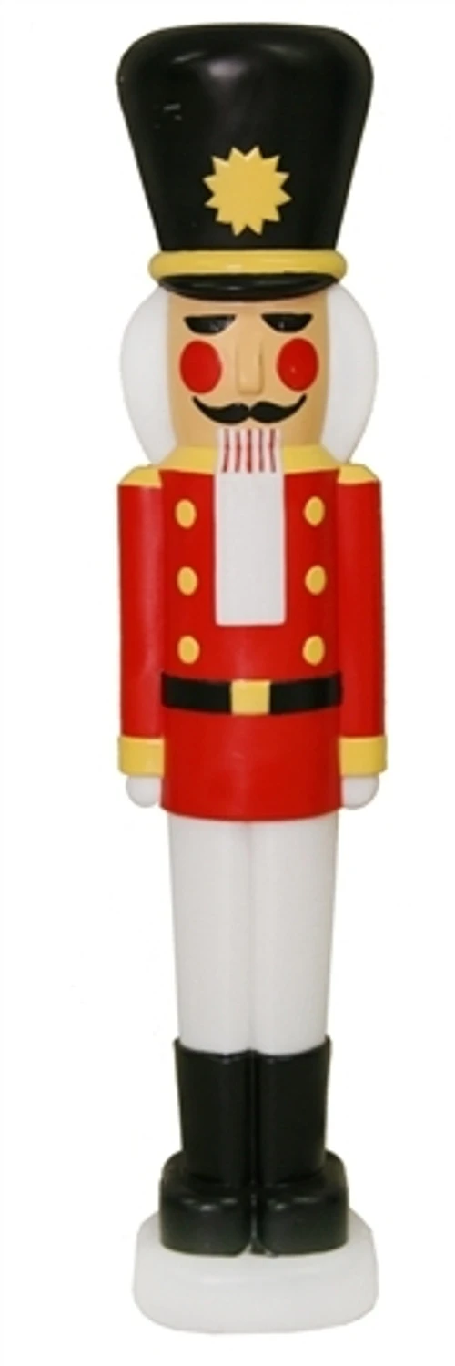 40" Nutcracker Lighted Christmas Blow Mold Decoration C1335 1 40" Nutcracker Lighted Christmas Blow Mold Decoration C1335