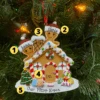 Gingerbread House Couple Personalized Christmas Ornament OR1872-2