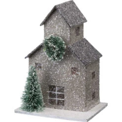 Primitives By Kathy Glittered Barn And Houses Sitter Set 104279 -Christmas Decoration Sale apiefpiir 59625.1646091880