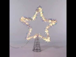 Kurt Adler 12.2" LED Lighted Warm White Silver Tinsel Star Christmas Tree Topper AD1022WW 18 Kurt Adler 12.2" LED Lighted Warm White Silver Tinsel Star Christmas Tree Topper AD1022WW -Christmas Decoration Sale apimhewlu 45772.1646091915