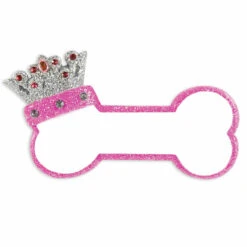 Pink Dog Bone With Princess Crown Personalized Christmas Ornament -Christmas Decoration Sale apimzgr1e 86528.1646091871