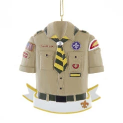 Kurt Adler 3.5" Boy Scout Shirt Personalized Christmas Ornament BS2202B -Christmas Decoration Sale apinbpvyc 67631.1646091872