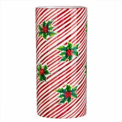 Raz 5.75" Or 12" Red And White Striped Holly Berry Christmas Container 5 Raz 5.75" Or 12" Red And White Striped Holly Berry Christmas Container -Christmas Decoration Sale apioz2qah 31435.1646091966