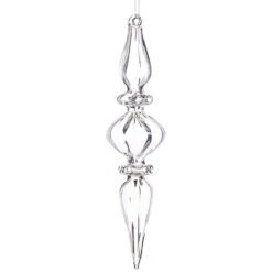 Raz 8" Clear Glass Finial Christmas Ornament 4022819 7 Raz 8" Clear Glass Finial Christmas Ornament 4022819 -Christmas Decoration Sale apipjdxid 42790.1646091976