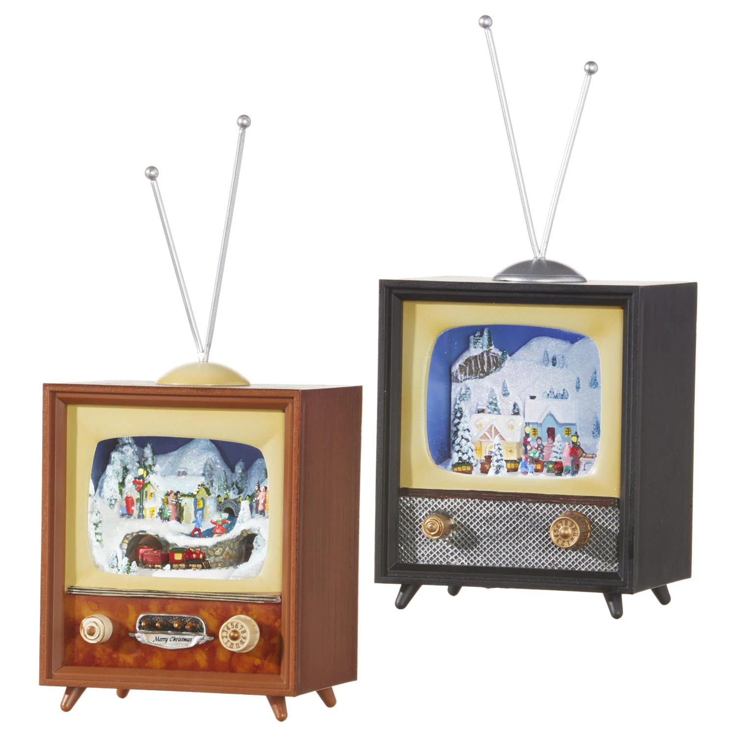 Raz 10" Animated Musical Television Christmas Decoration 3516162 3 Raz 10" Animated Musical Television Christmas Decoration 3516162 - Image 3