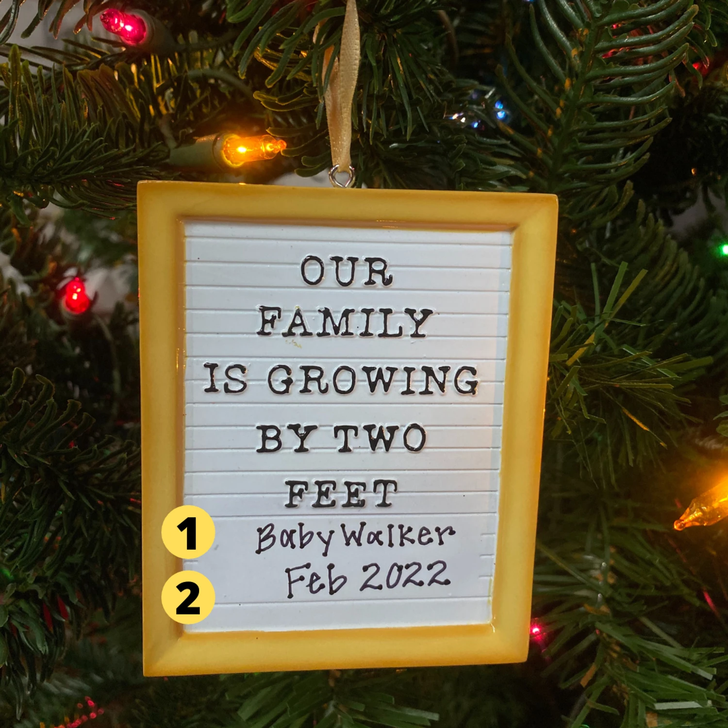 Letter Board Personalized Christmas Ornament OR2181 1 Letter Board Personalized Christmas Ornament OR2181