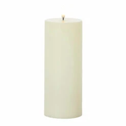 Uyuni 3" X 5", 7" Or 9" Ivory Flat Top Flicker Flame Pillar Candle -Christmas Decoration Sale apizimo1k 81282.1646091901