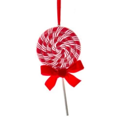 Kurt Adler 6.3" Set Of 2 Peppermint Stripe Lollipop Christmas Ornament D4099 -Christmas Decoration Sale d4099b 19601.1677620129