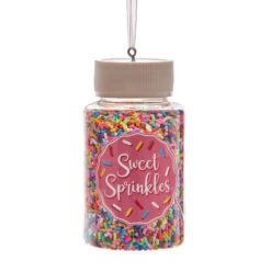 Kurt Adler 3.3" Set Of 2 Cookie Sprinkles Jar Christmas Ornament D4226 -Christmas Decoration Sale d4226b 62784.1677690746