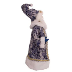 Kurt Adler 18" Blue Delft Santa Holding Sign Christmas Figure J6098 -Christmas Decoration Sale j6098 02 31685.1678115423