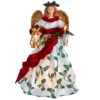 Kurt Adler 16" Pre-Lit Holiday Formal Angel Tree Topper UL2240