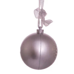 Kurt Adler 70MM Bluetooth Musical Silver Ball Christmas Ornament USB1300 -Christmas Decoration Sale usb1300 03 76163.1653488125